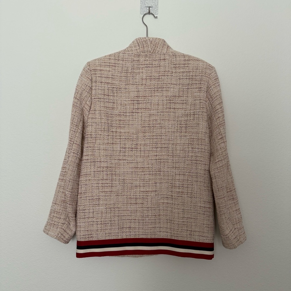 Sandro Tweed Multicolor/Red Jacket - Picture 6 of 6